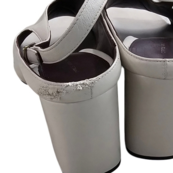 Dries Van Noten Leather Block-Heel Slingback - Sz 9.5 - Picture 8 of 8